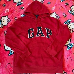 GAP Bright Red Pullover Hoodie